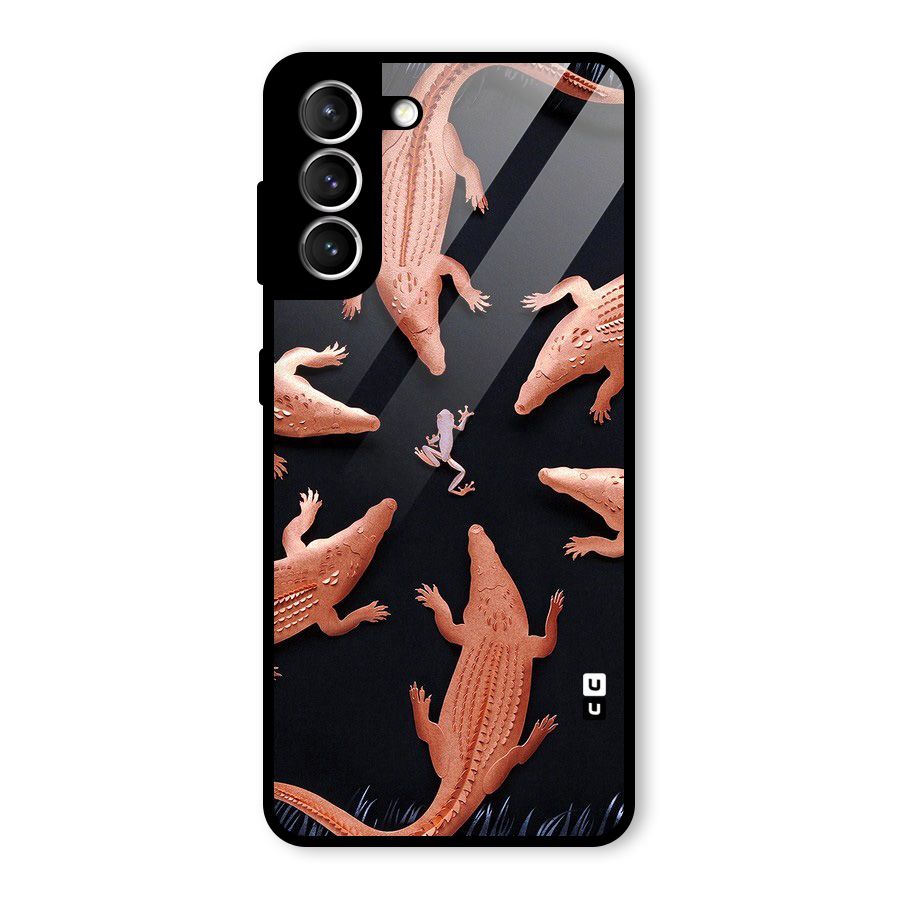 Brave Frog Glass Back Case for Galaxy S21 5G
