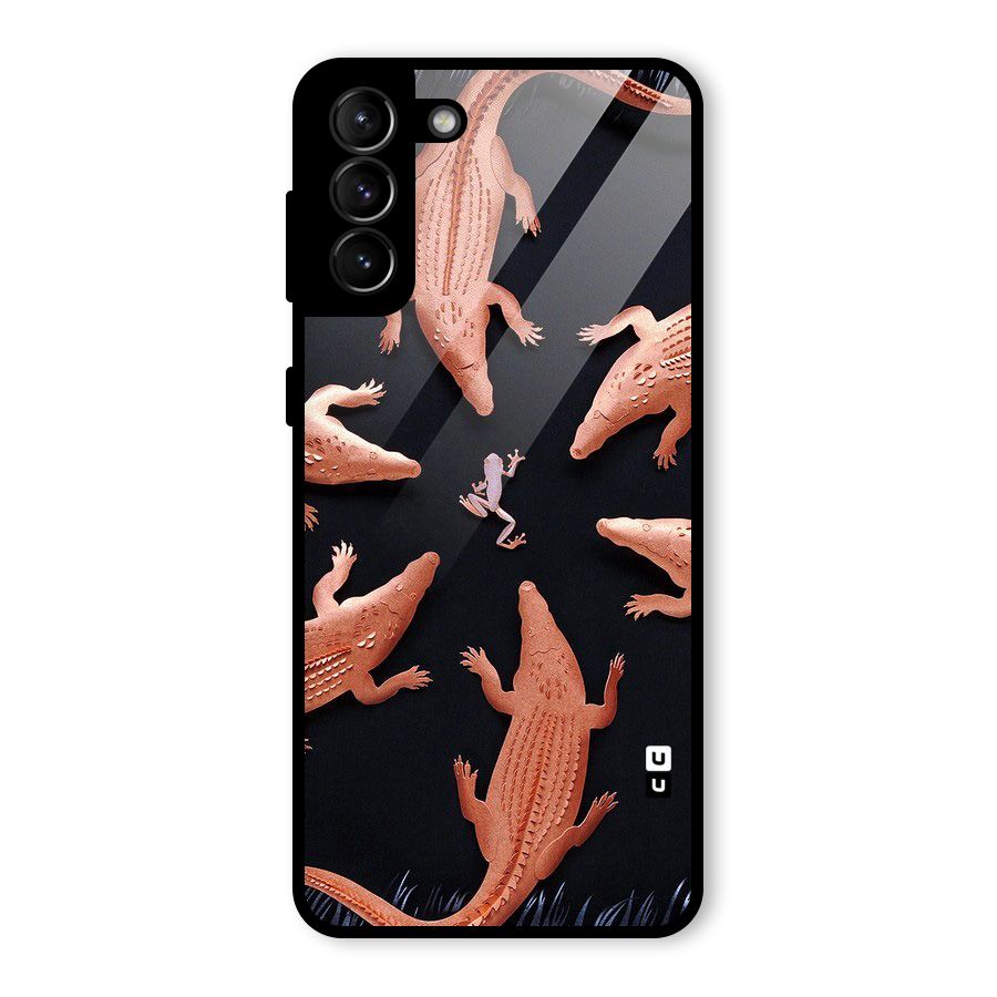 Brave Frog Glass Back Case for Galaxy S21 Plus