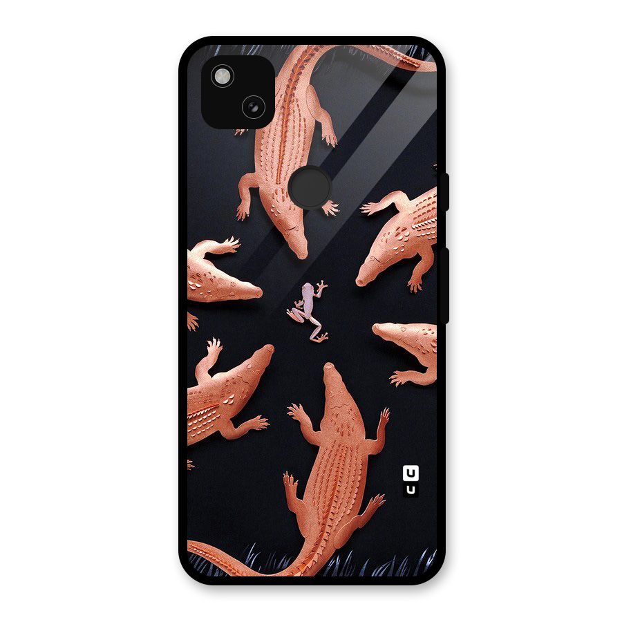 Brave Frog Glass Back Case for Google Pixel 4a