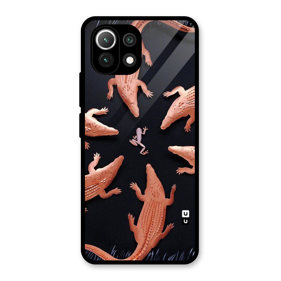Brave Frog Glass Back Case for Mi 11 Lite