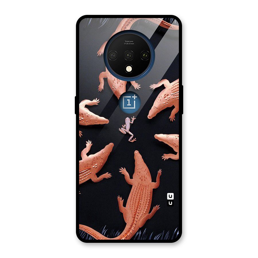 Brave Frog Glass Back Case for OnePlus 7T