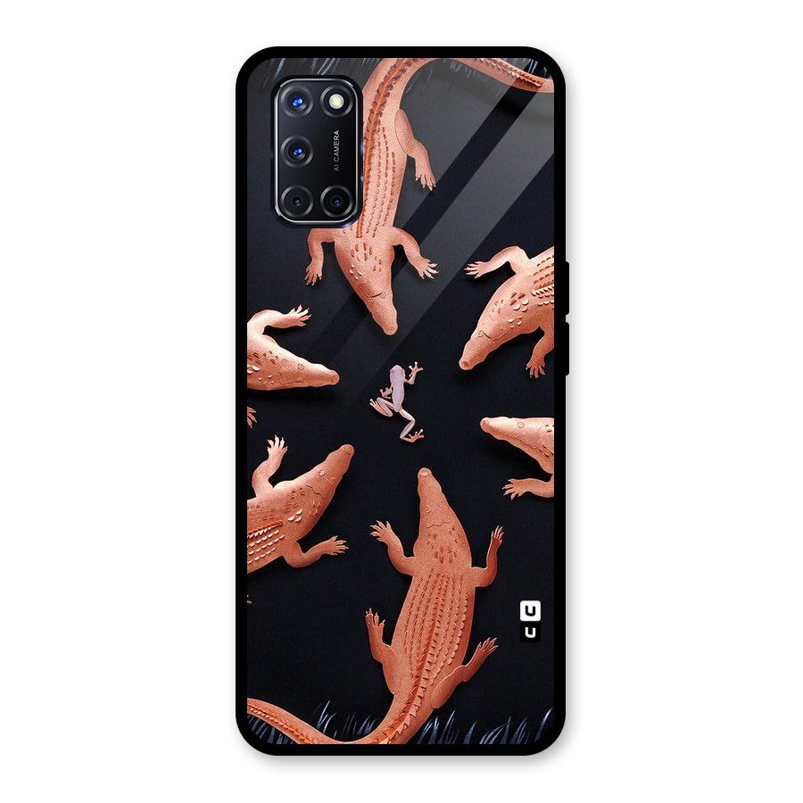 Brave Frog Glass Back Case for Oppo A52