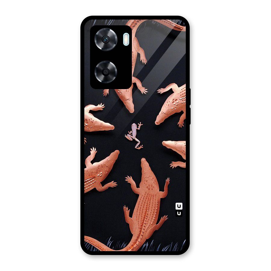 Brave Frog Glass Back Case for Oppo A77