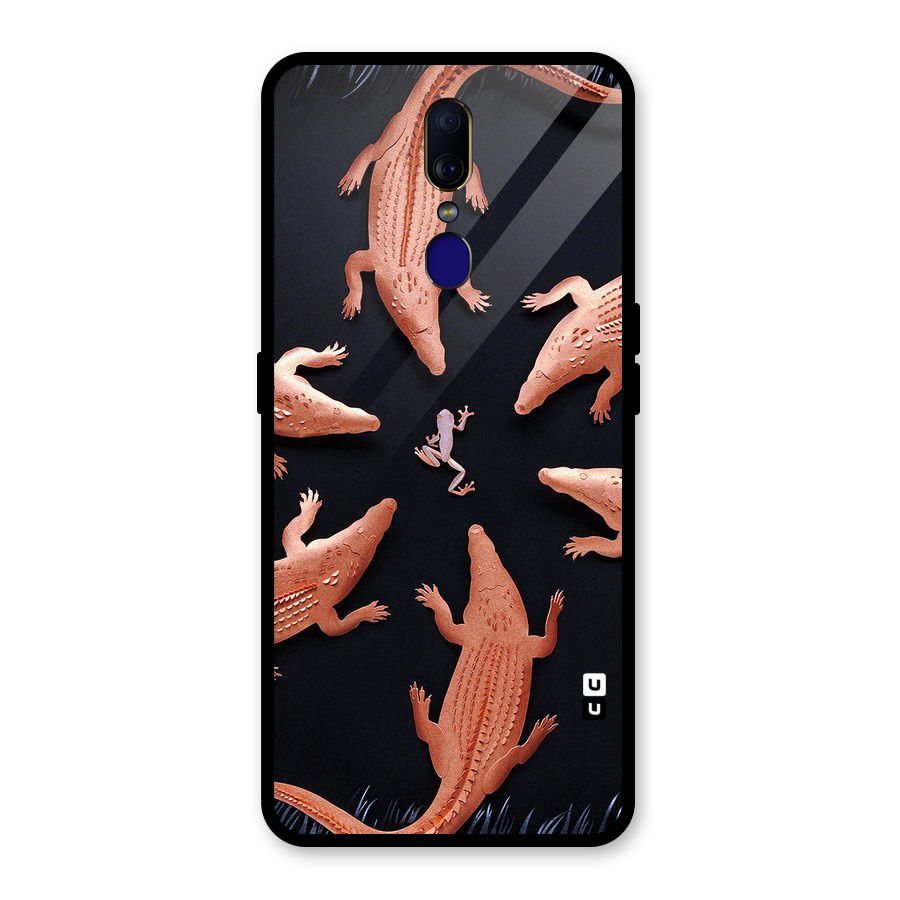Brave Frog Glass Back Case for Oppo F11