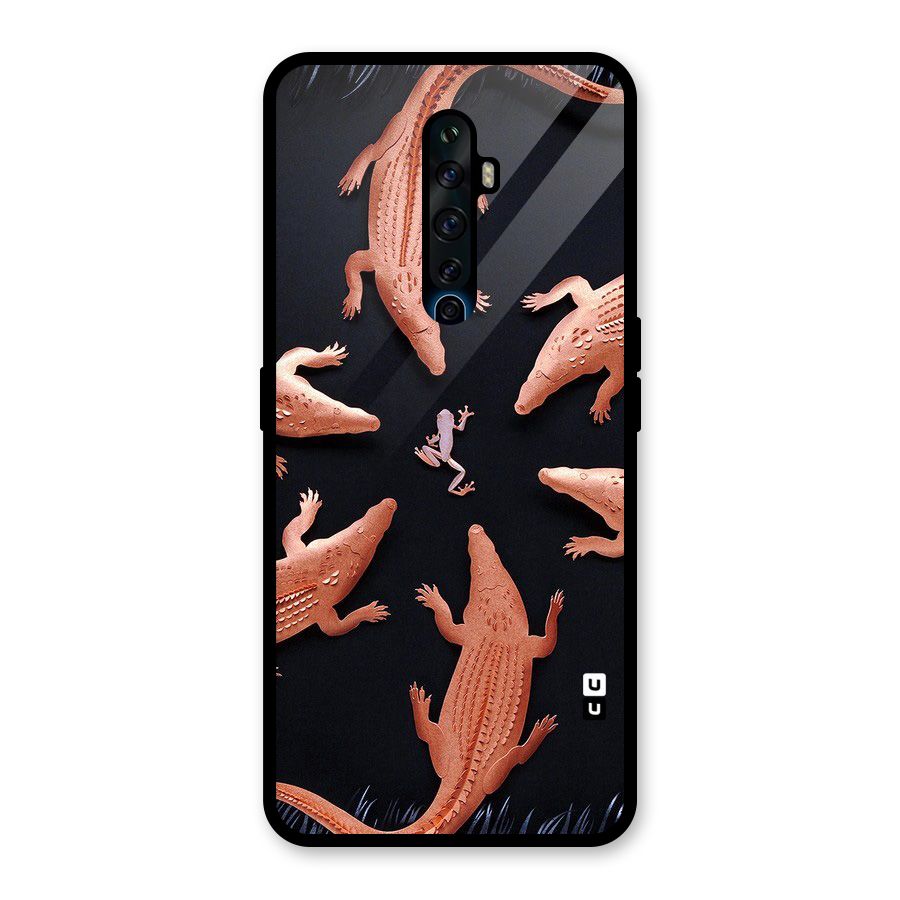 Brave Frog Glass Back Case for Oppo Reno2 F