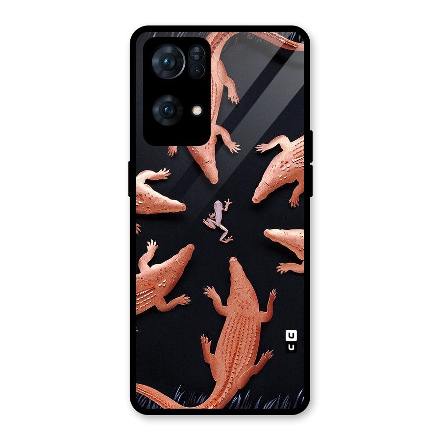 Brave Frog Glass Back Case for Oppo Reno7 Pro 5G
