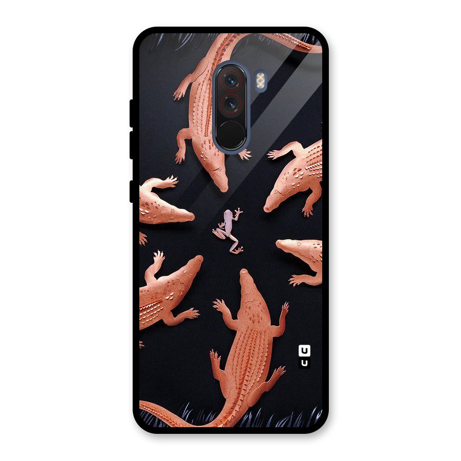 Brave Frog Glass Back Case for Poco F1