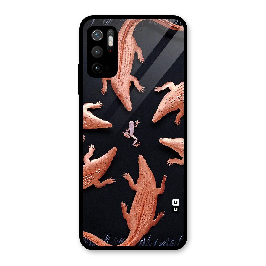 Brave Frog Glass Back Case for Poco M3 Pro 5G