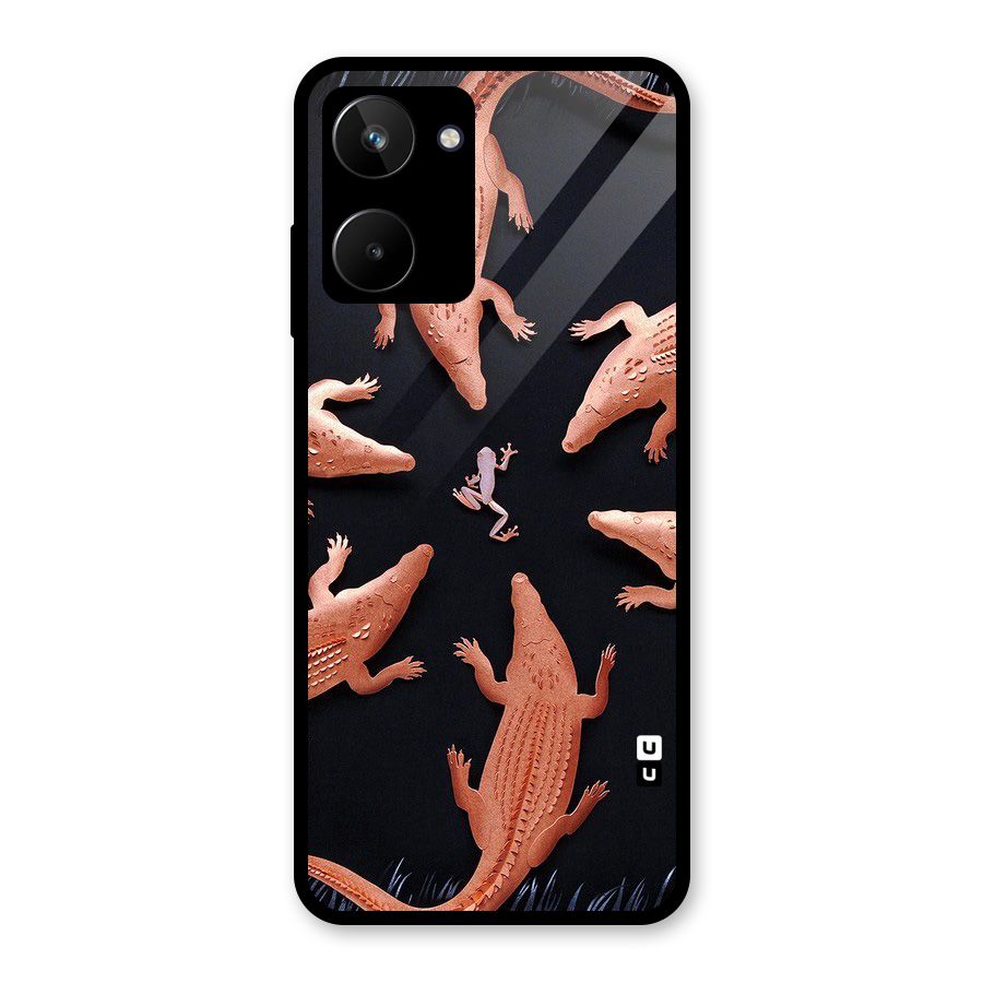 Brave Frog Glass Back Case for Realme 10