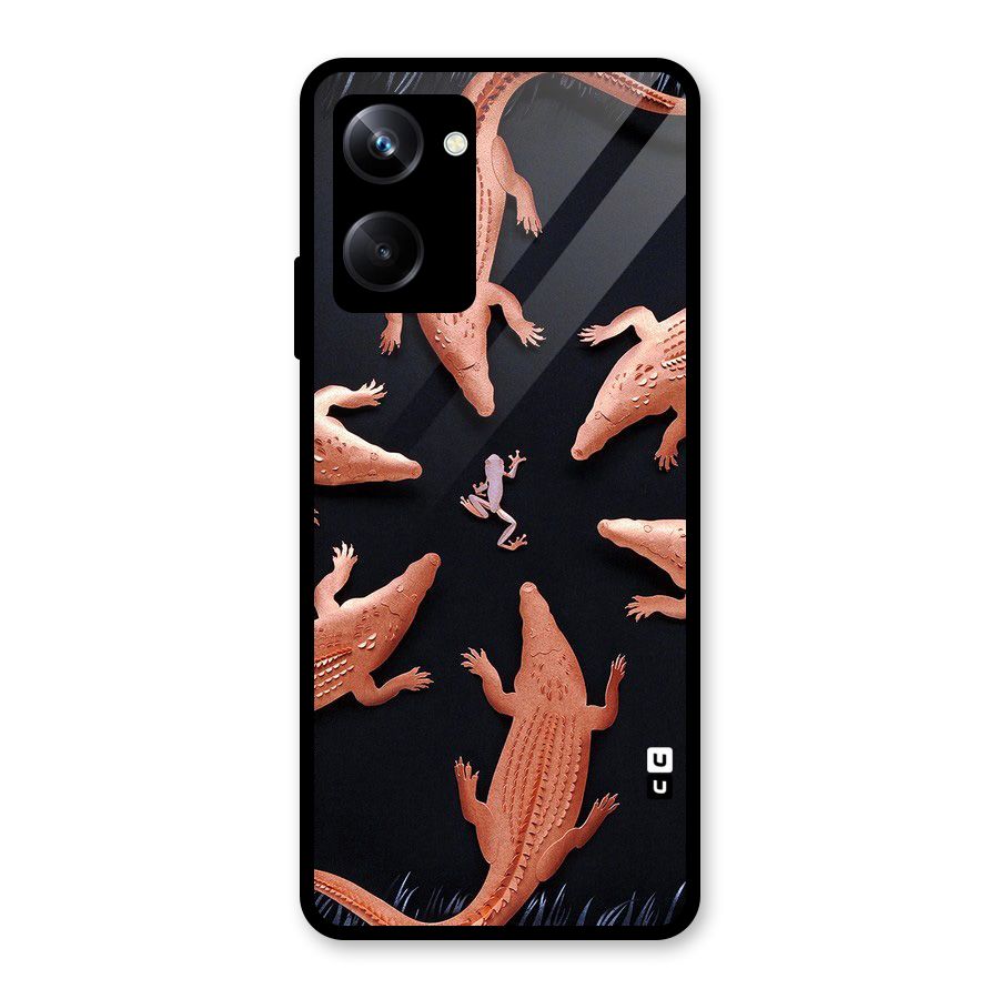 Brave Frog Glass Back Case for Realme 10 Pro