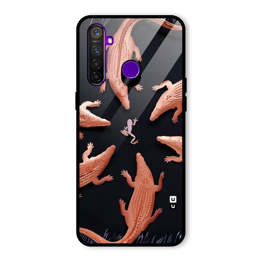 Brave Frog Glass Back Case for Realme 5 Pro