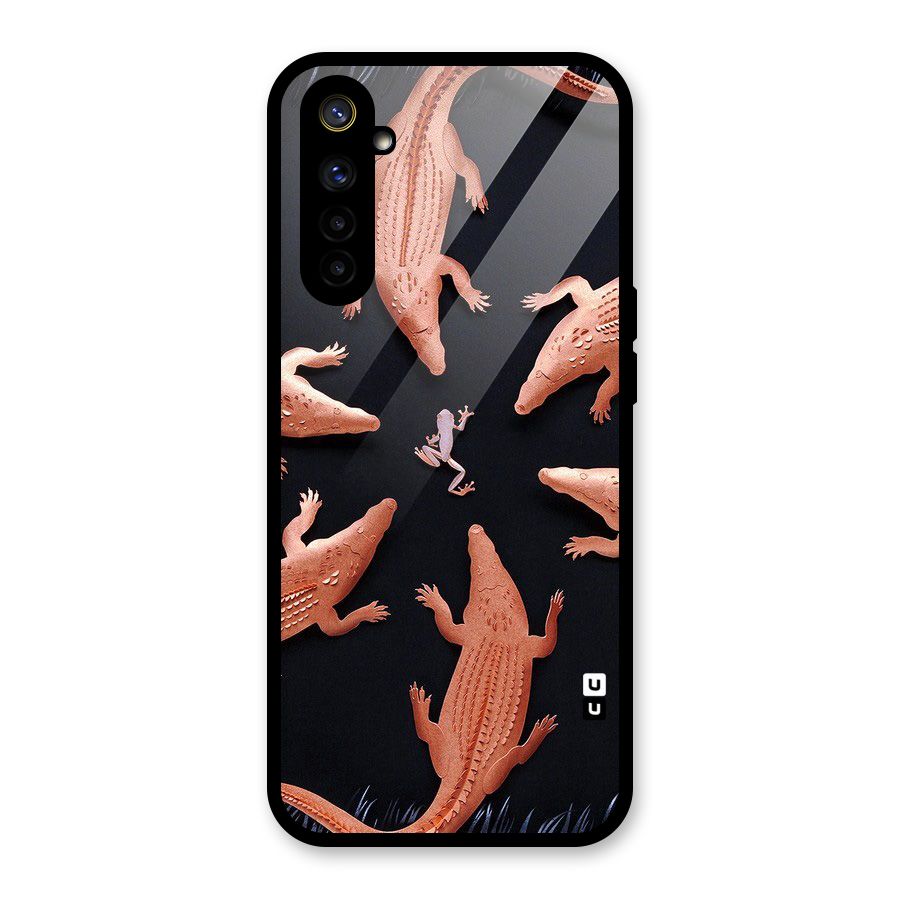Brave Frog Glass Back Case for Realme 6i