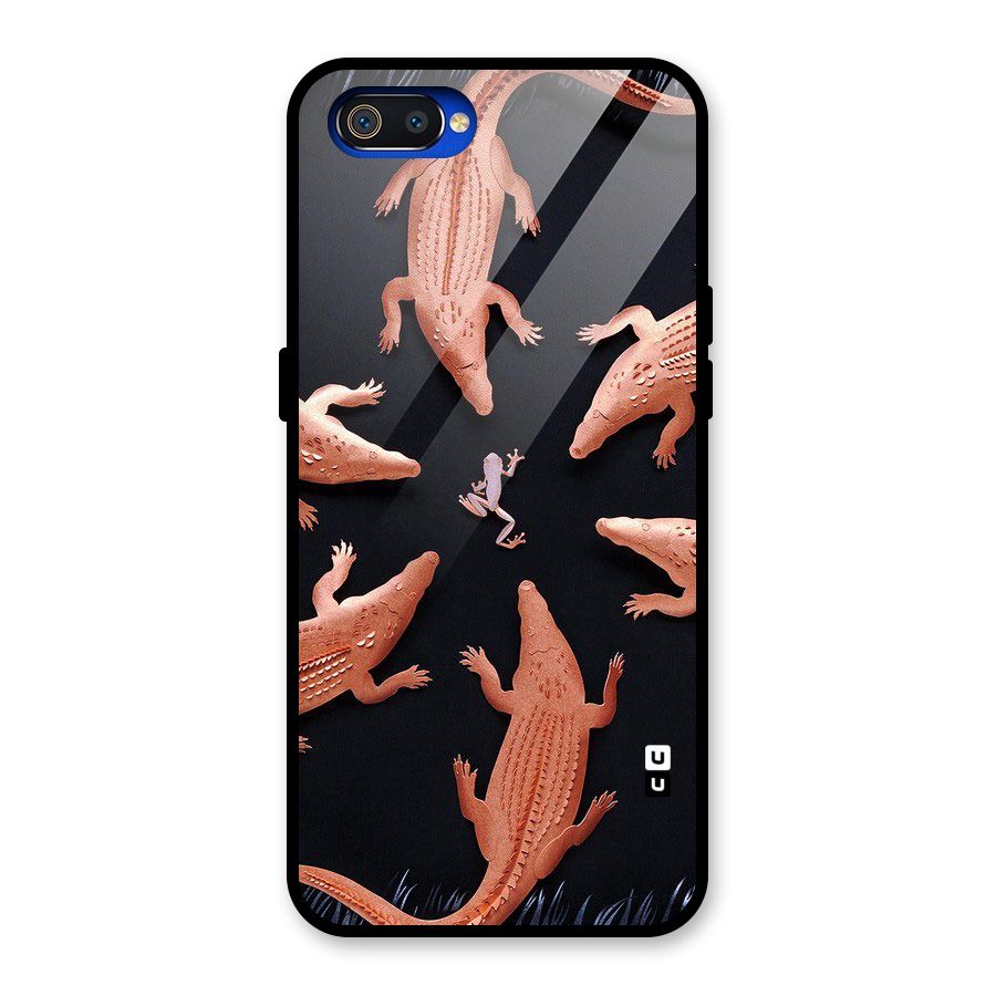 Brave Frog Glass Back Case for Realme C2