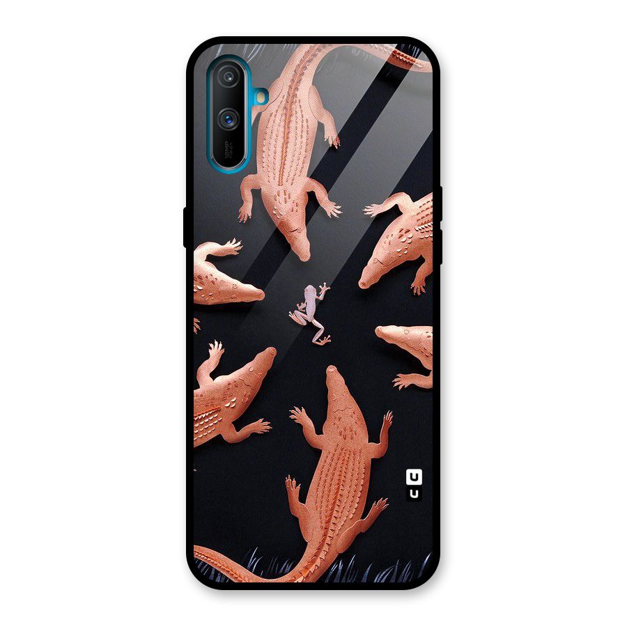 Brave Frog Glass Back Case for Realme C3