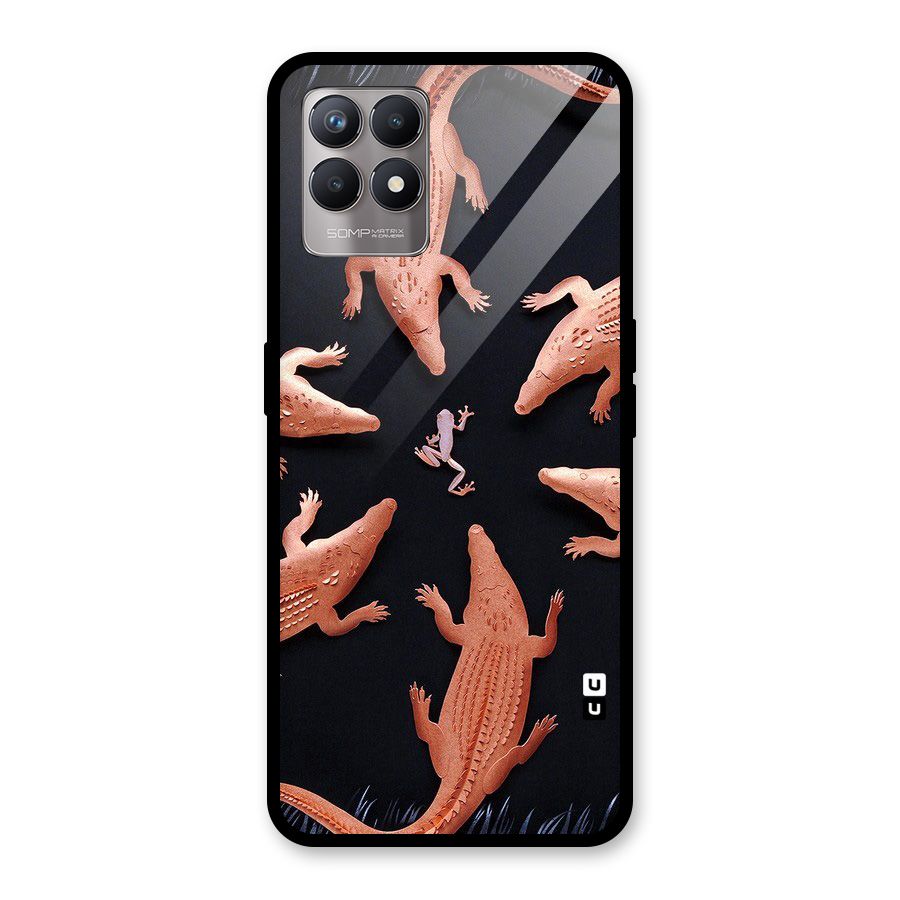 Brave Frog Glass Back Case for Realme Narzo 50