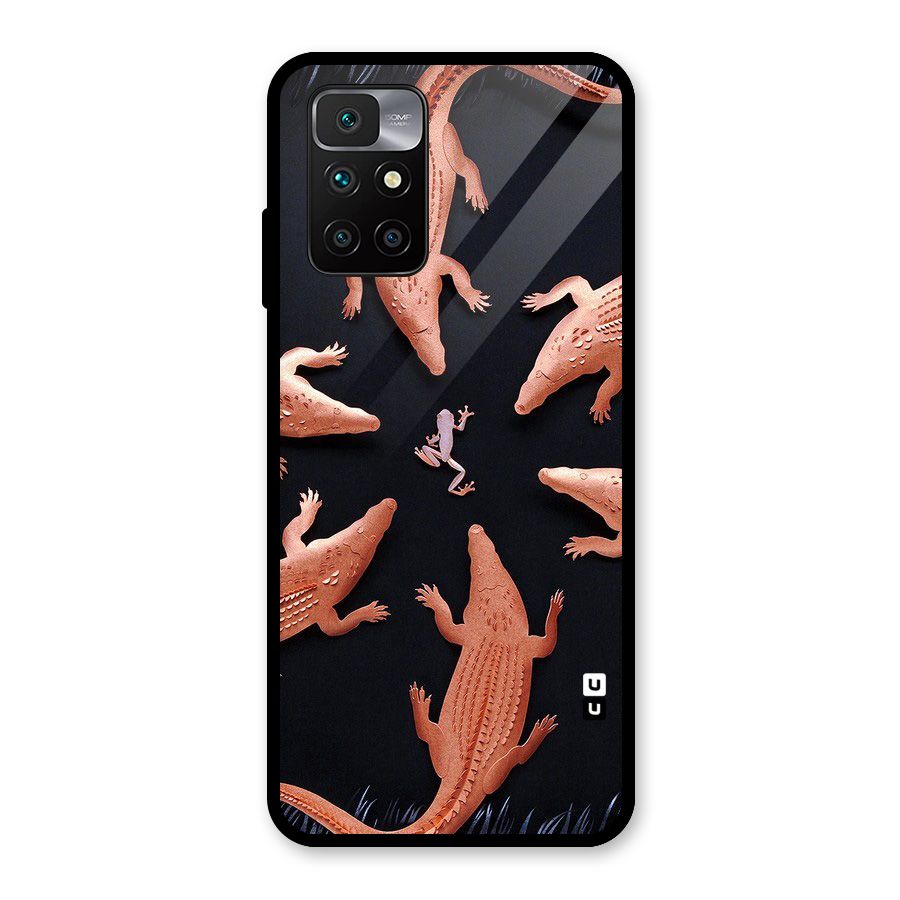 Brave Frog Glass Back Case for Redmi 10 Prime