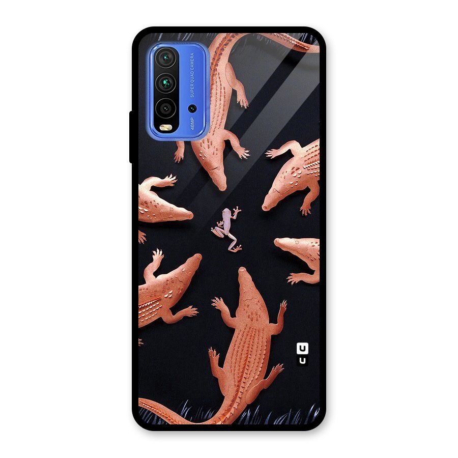 Brave Frog Glass Back Case for Redmi 9 Power