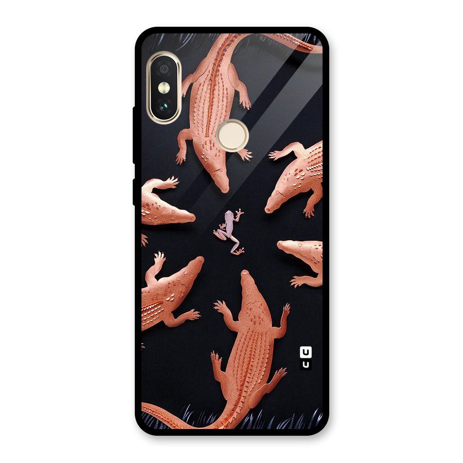Brave Frog Glass Back Case for Redmi Note 5 Pro