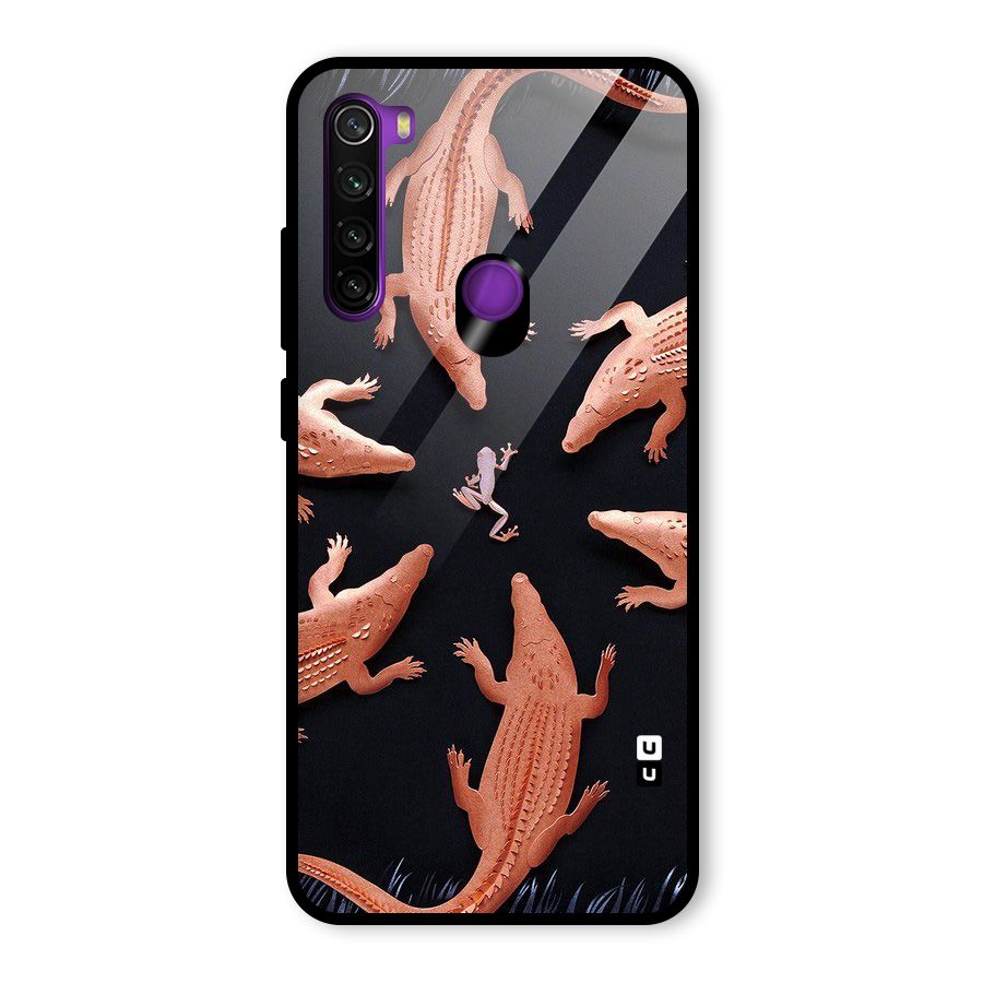 Brave Frog Glass Back Case for Redmi Note 8