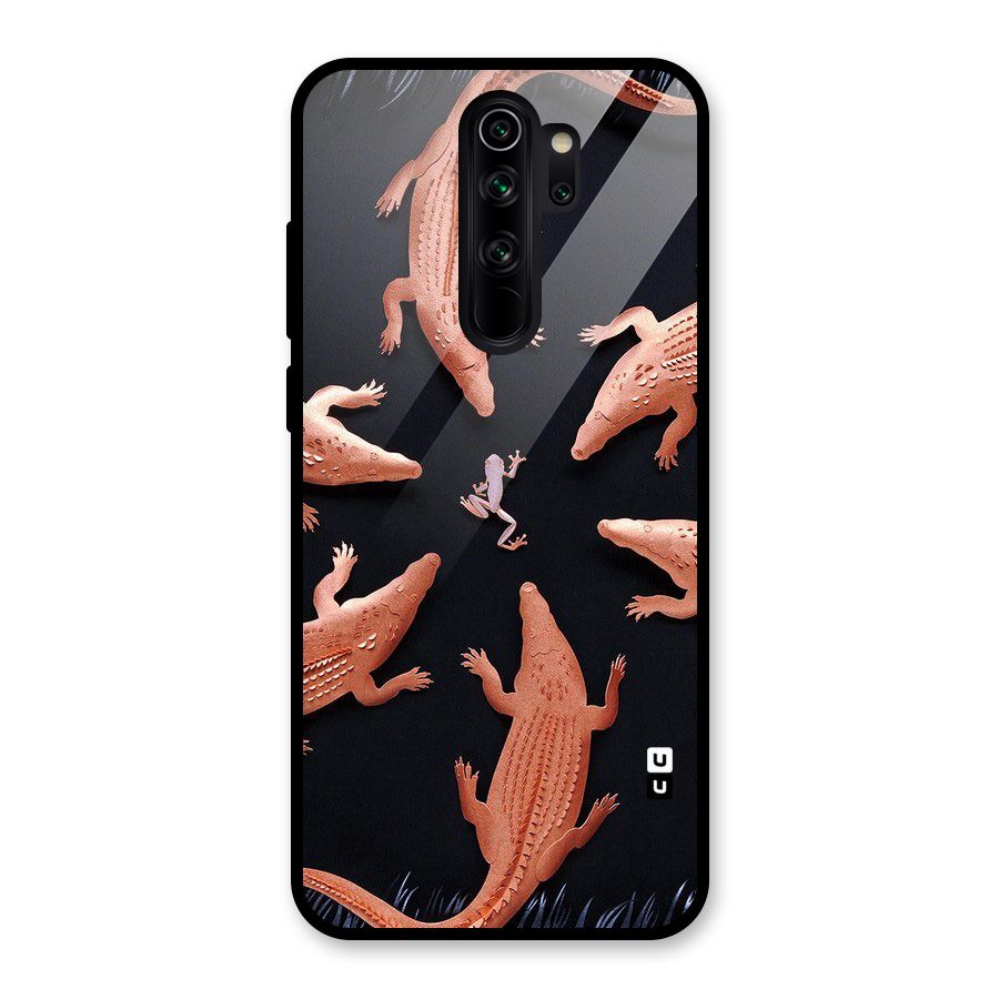Brave Frog Glass Back Case for Redmi Note 8 Pro