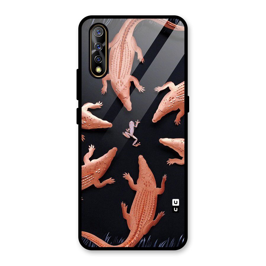 Brave Frog Glass Back Case for Vivo S1