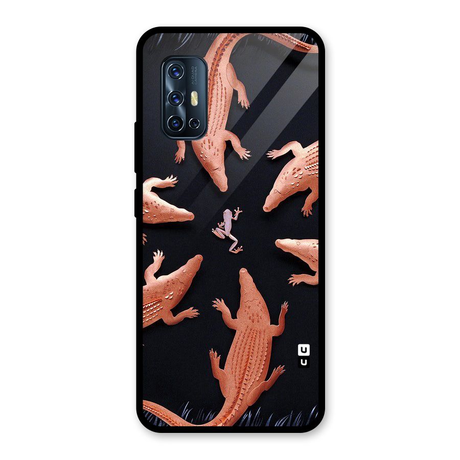 Brave Frog Glass Back Case for Vivo V17