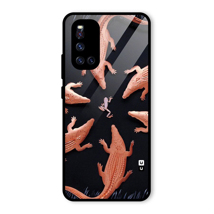 Brave Frog Glass Back Case for Vivo V19