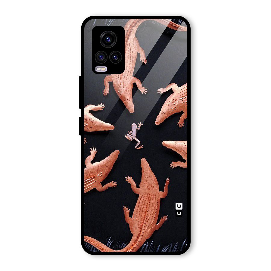 Brave Frog Glass Back Case for Vivo V20