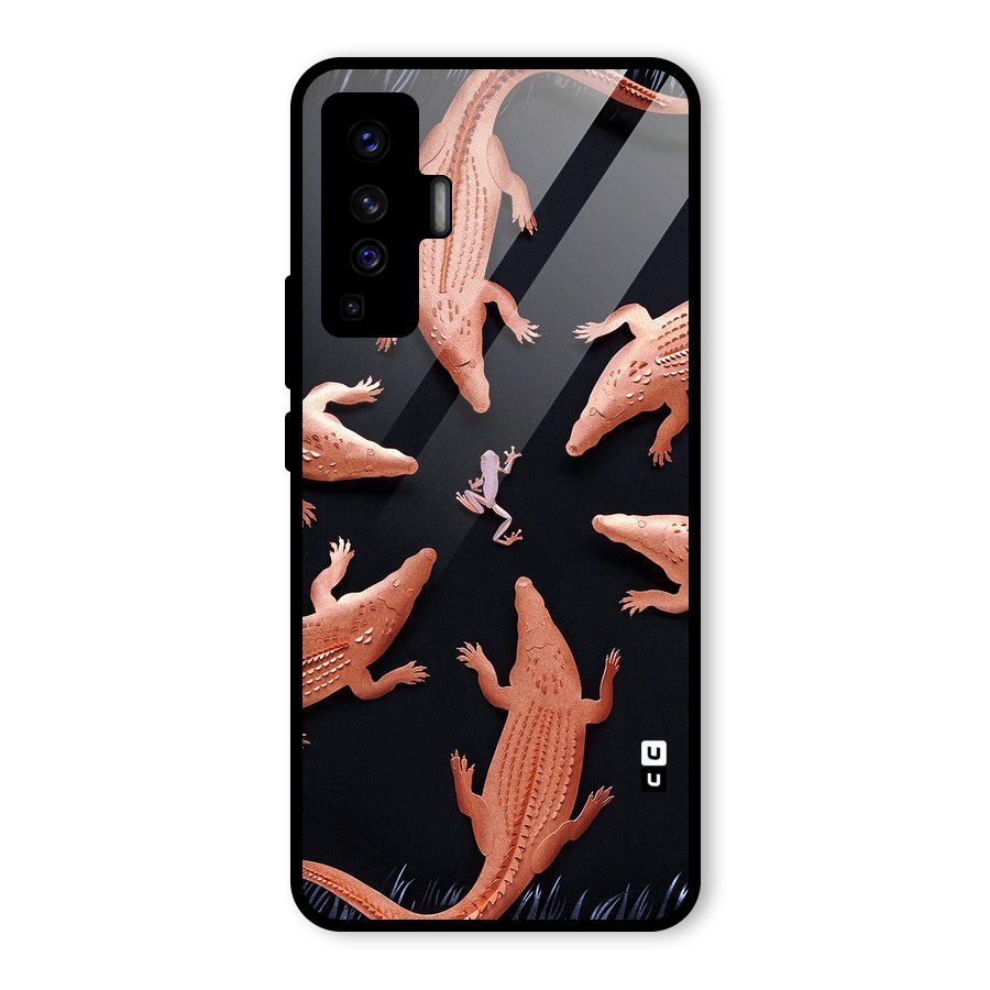 Brave Frog Glass Back Case for Vivo X50