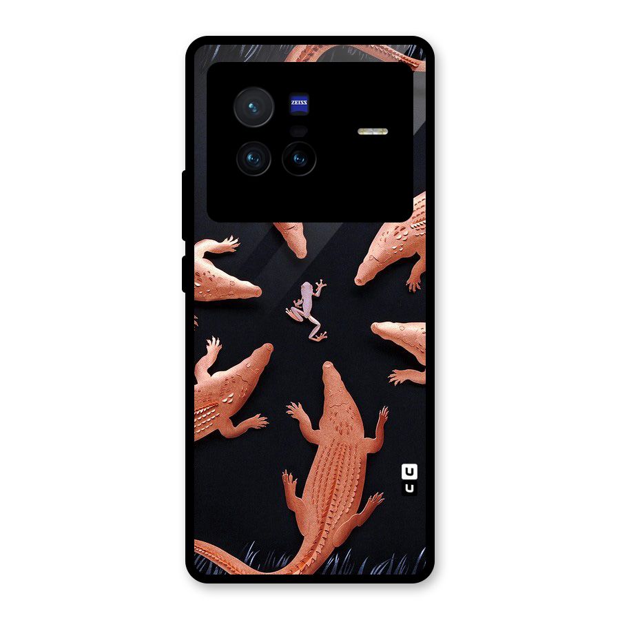 Brave Frog Glass Back Case for Vivo X80