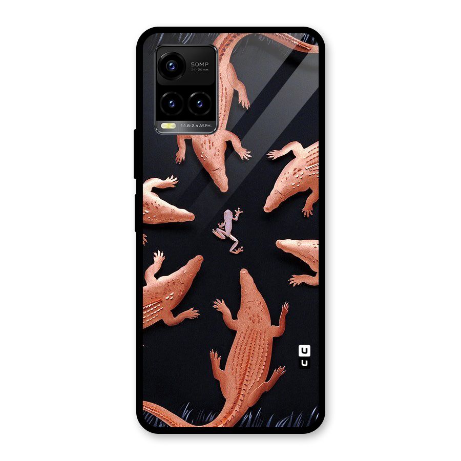 Brave Frog Glass Back Case for Vivo Y21T