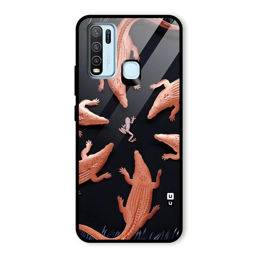 Brave Frog Glass Back Case for Vivo Y30