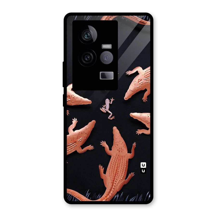 Brave Frog Glass Back Case for Vivo iQOO 11 5G