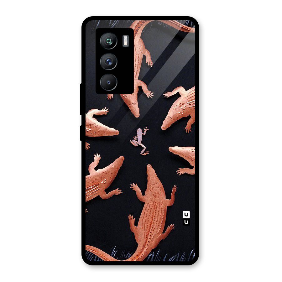 Brave Frog Glass Back Case for Vivo iQOO 9 SE