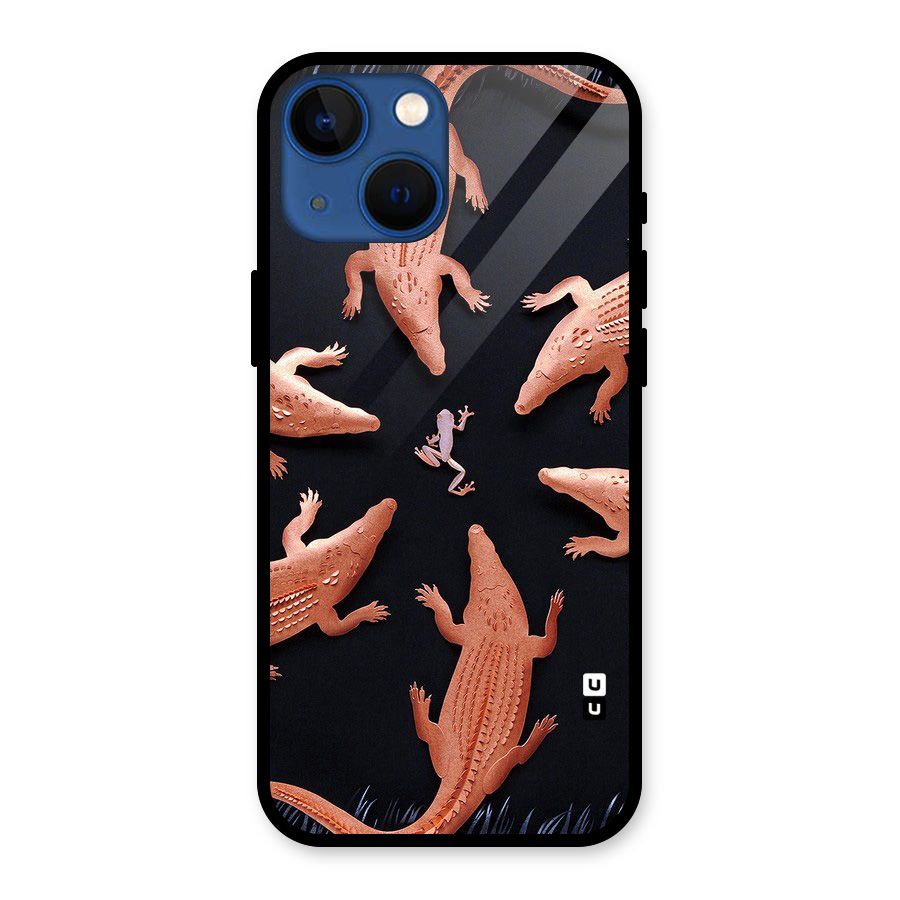 Brave Frog Glass Back Case for iPhone 13 Mini