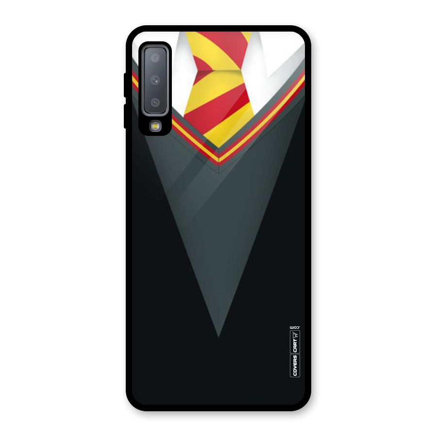 Brave Heart Glass Back Case for Galaxy A7 (2018)