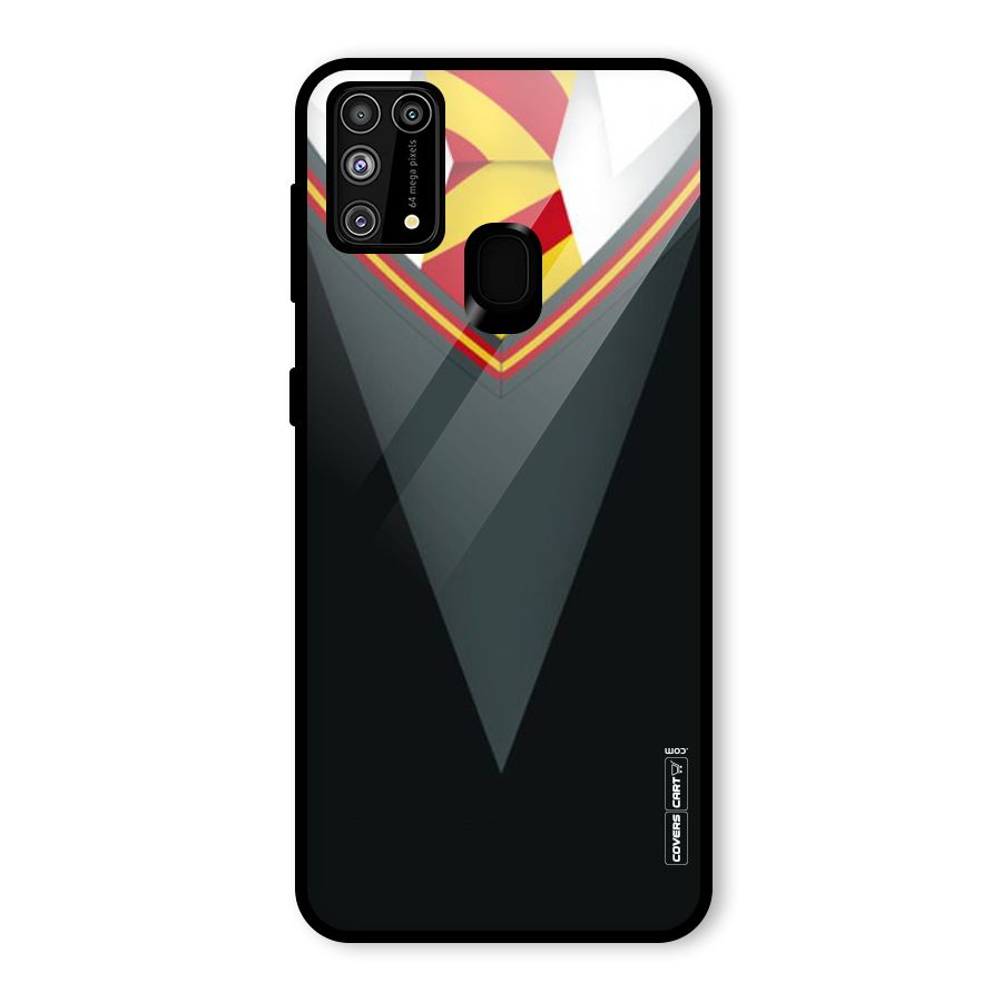 Brave Heart Glass Back Case for Galaxy F41