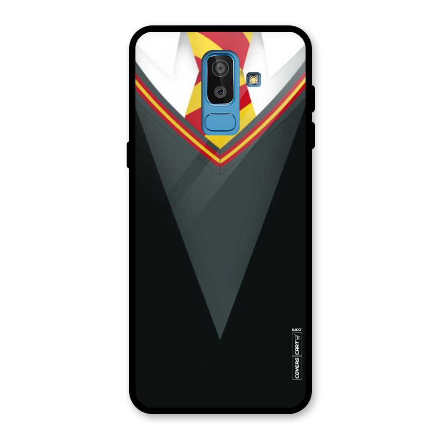 Brave Heart Glass Back Case for Galaxy J8