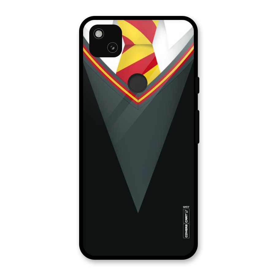 Brave Heart Glass Back Case for Google Pixel 4a