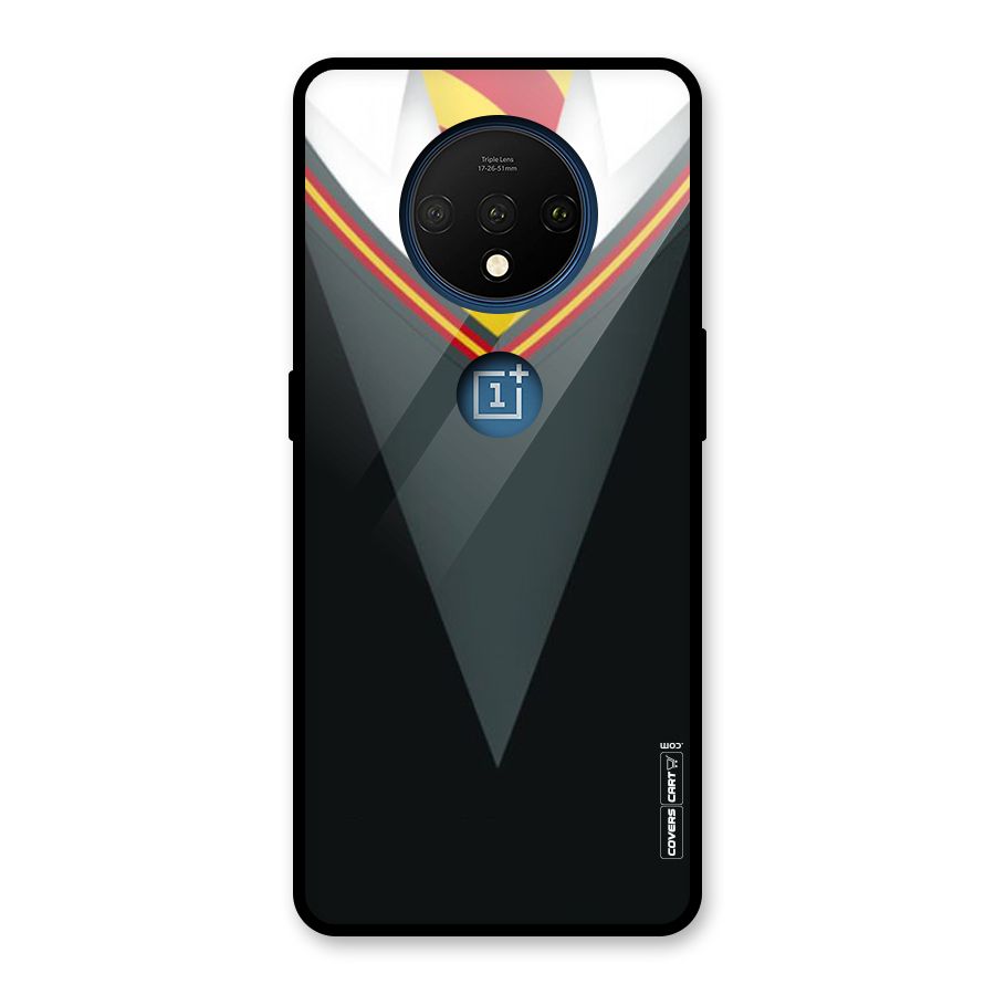 Brave Heart Glass Back Case for OnePlus 7T
