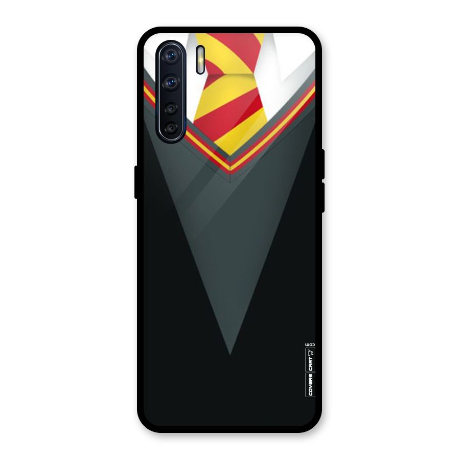 Brave Heart Glass Back Case for Oppo F15