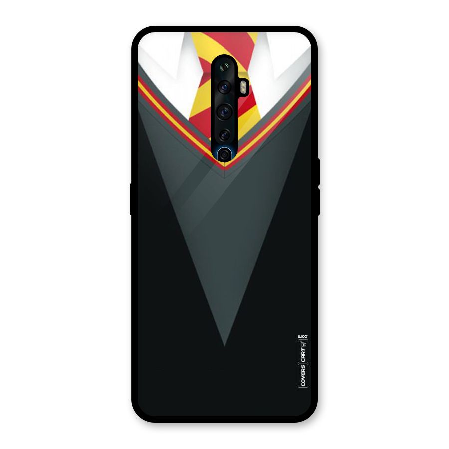 Brave Heart Glass Back Case for Oppo Reno2 F