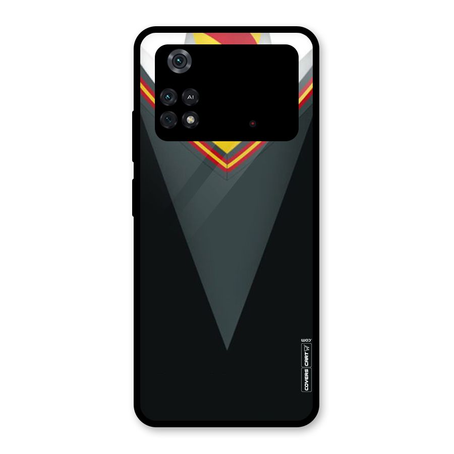 Brave Heart Glass Back Case for Poco M4 Pro 4G