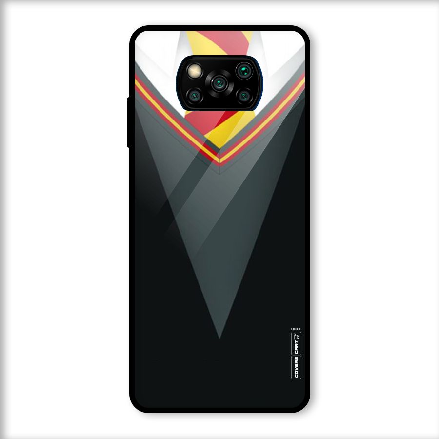 Brave Heart Glass Back Case for Poco X3