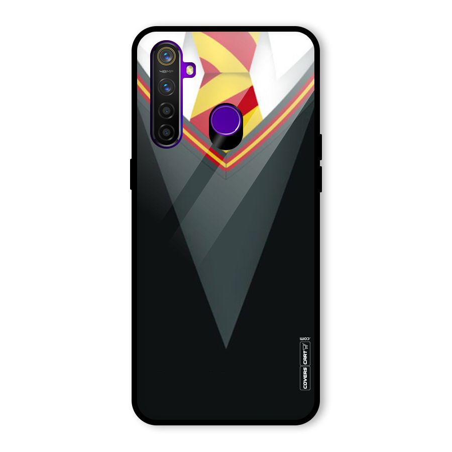 Brave Heart Glass Back Case for Realme 5 Pro