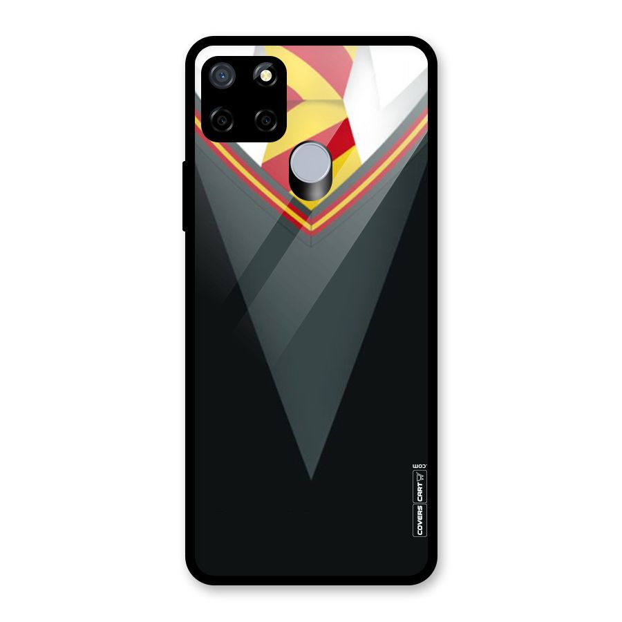 Brave Heart Glass Back Case for Realme C15