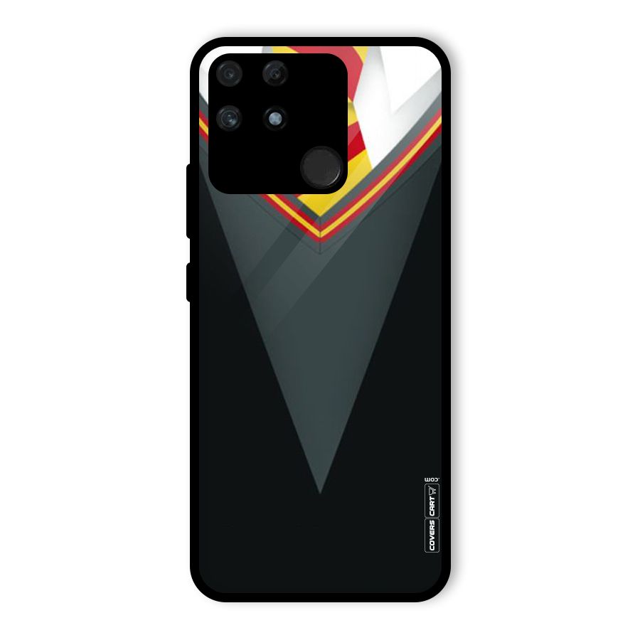 Brave Heart Glass Back Case for Realme Narzo 50A