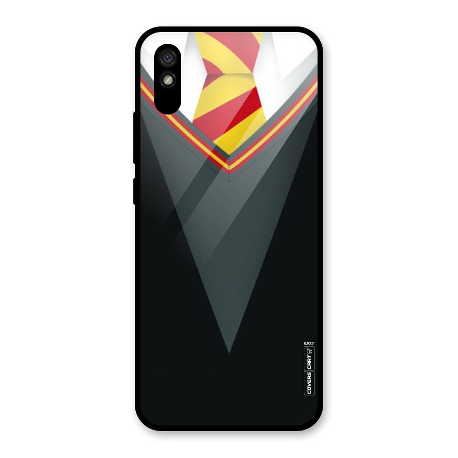 Brave Heart Glass Back Case for Redmi 9A