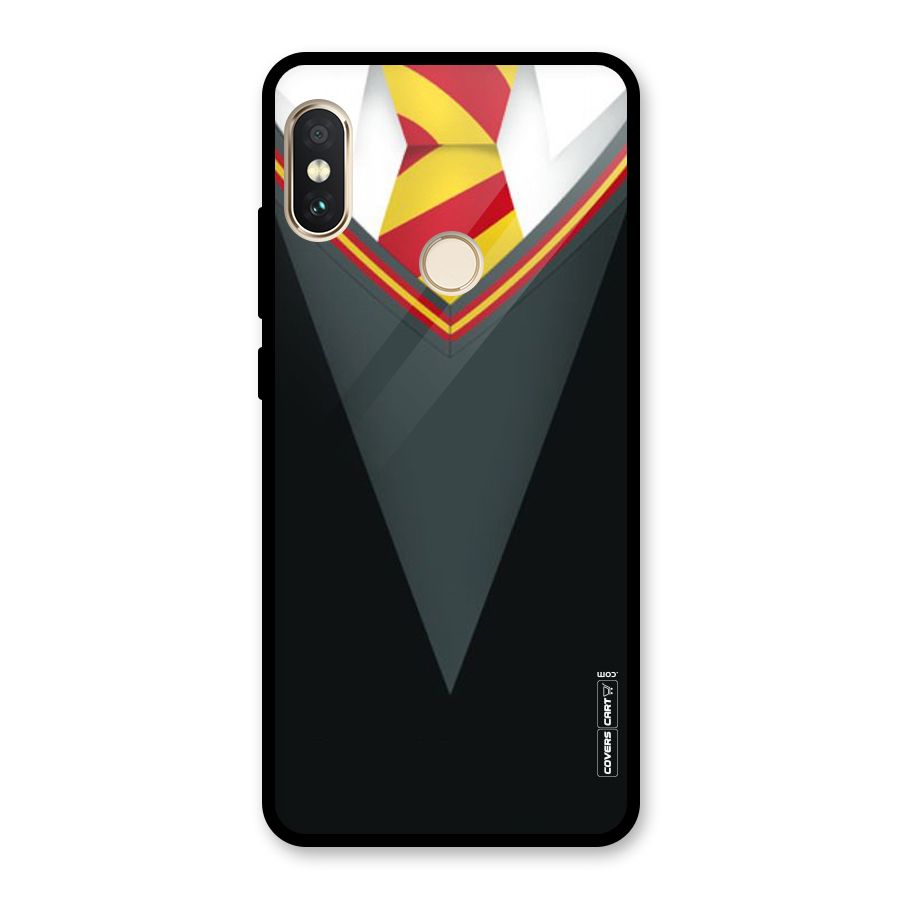 Brave Heart Glass Back Case for Redmi Note 5 Pro