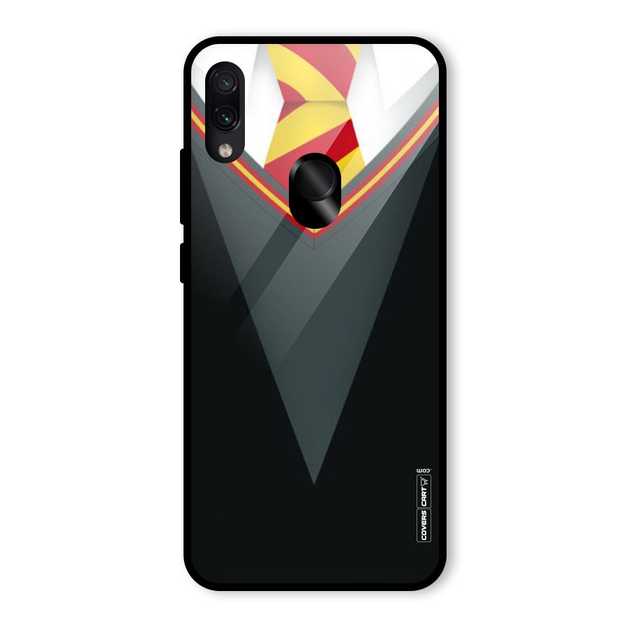 Brave Heart Glass Back Case for Redmi Note 7 Pro
